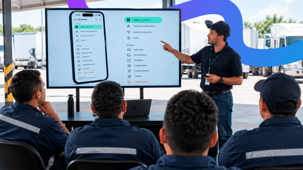 Capacitación de conductores en la app